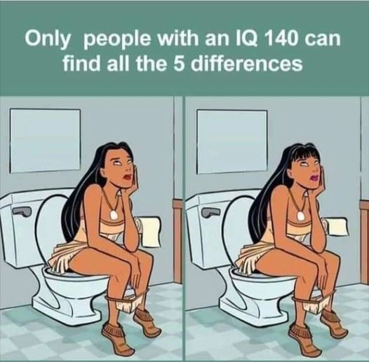 Test: Only a person with an IQ of 140 can find the 5 differences…