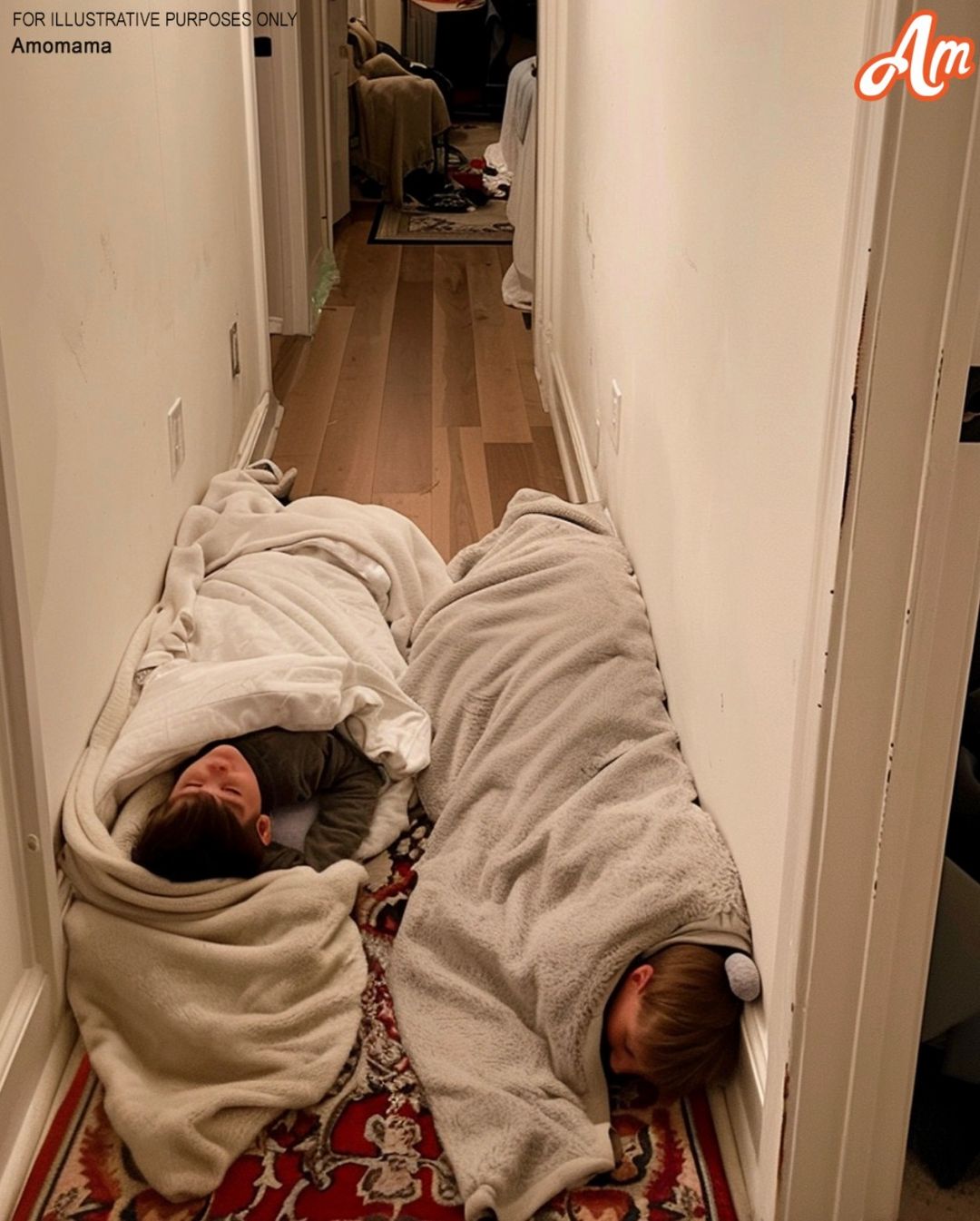 I arrived home to find my kids sleeping in the hallway — seeing what my husband had turned their bedroom into while I was gone drove me wild with anger