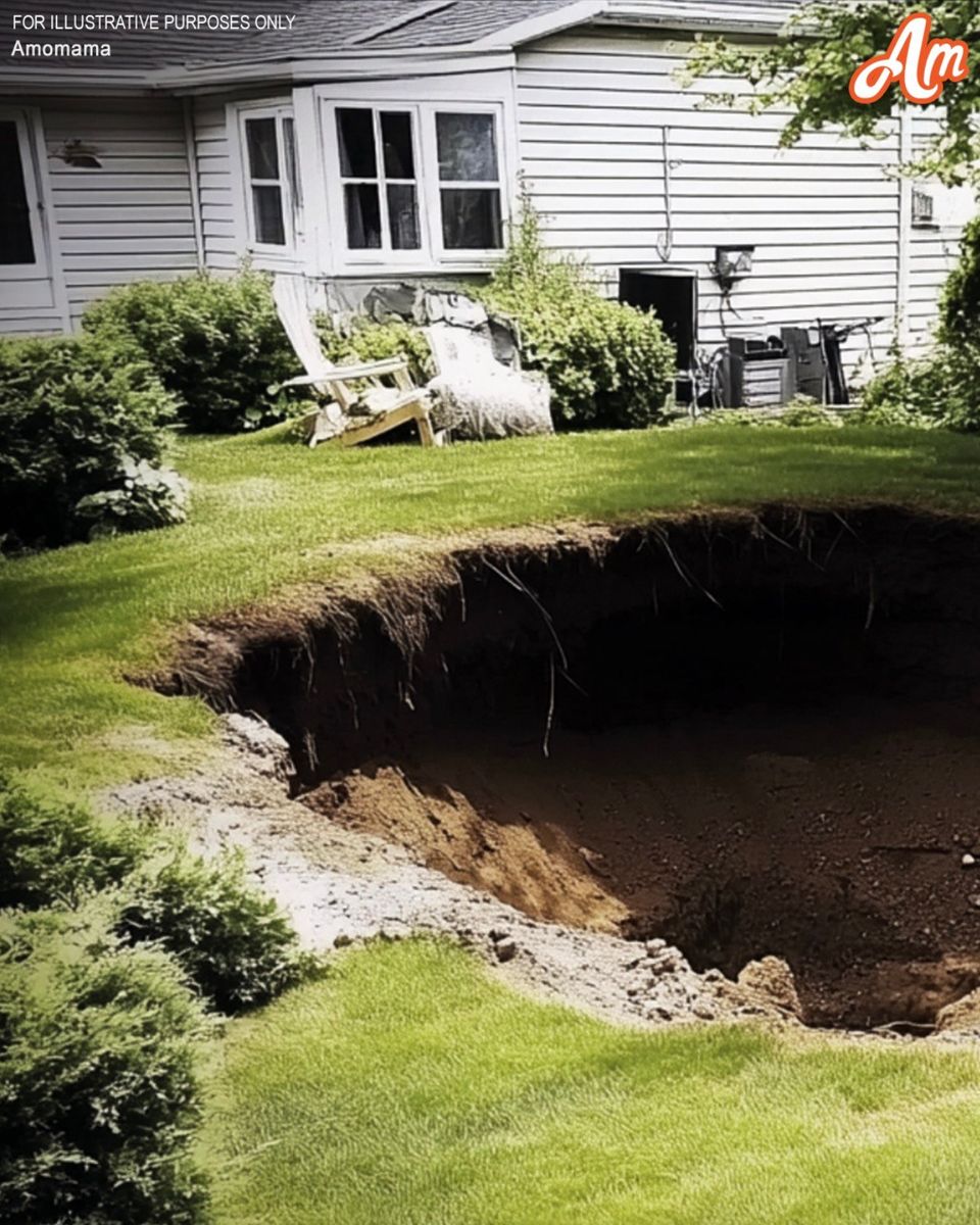 After returning from vacation, I found a large hole dug in my backyard – I was ready to call the police until I saw what was at the bottom