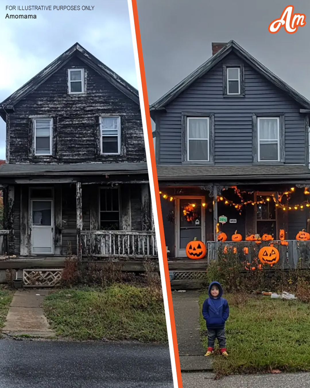 Boy Decorates the House of a Lonely Old Lady for Halloween to Convince Her That the Holiday Is Worth Celebrating – Story of the Day