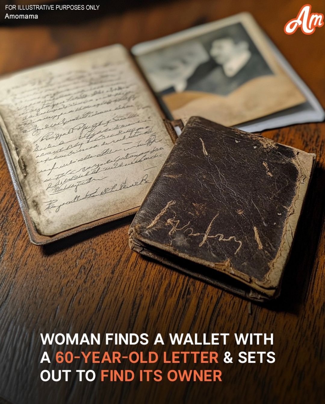 A woman discovered a wallet containing a letter from 60 years ago and decided to track down its owner