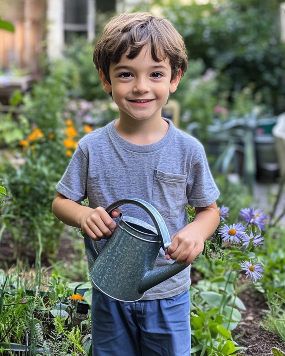 Boy Promises to Water Old Ladys Plants after She Moves to Nursing Home, Finds Note Left in Soil