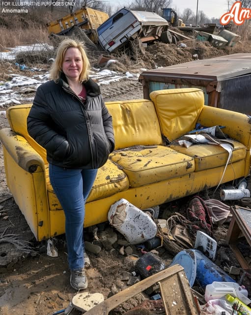 I hauled our old couch to the dump, but my husband panicked and shouted, “You got rid of the plan?!”